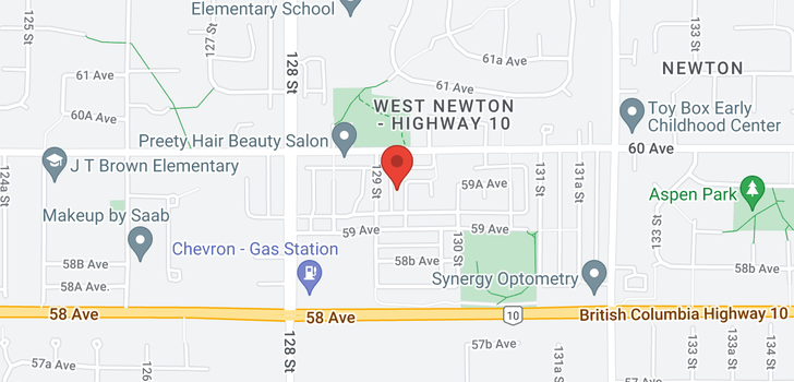 map of 5937 129A STREET